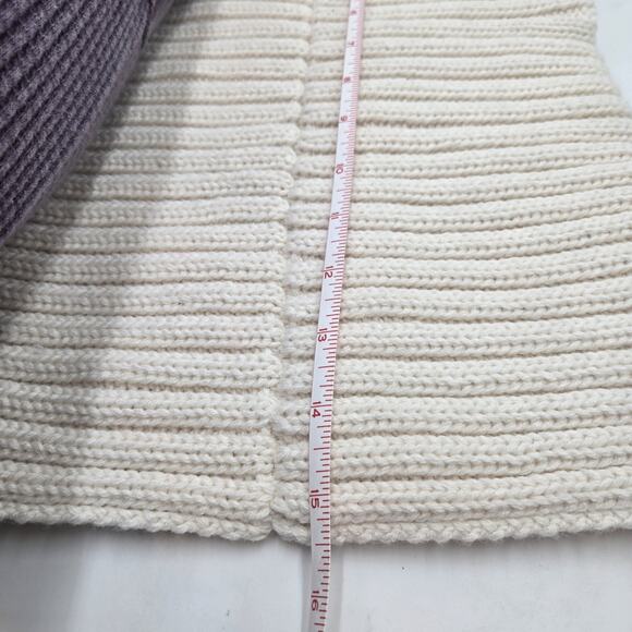 Betsey Johnson Glam Cream Pearl Knit Neck Warmer Cowl Scarf Girlie - Picture 6 of 7